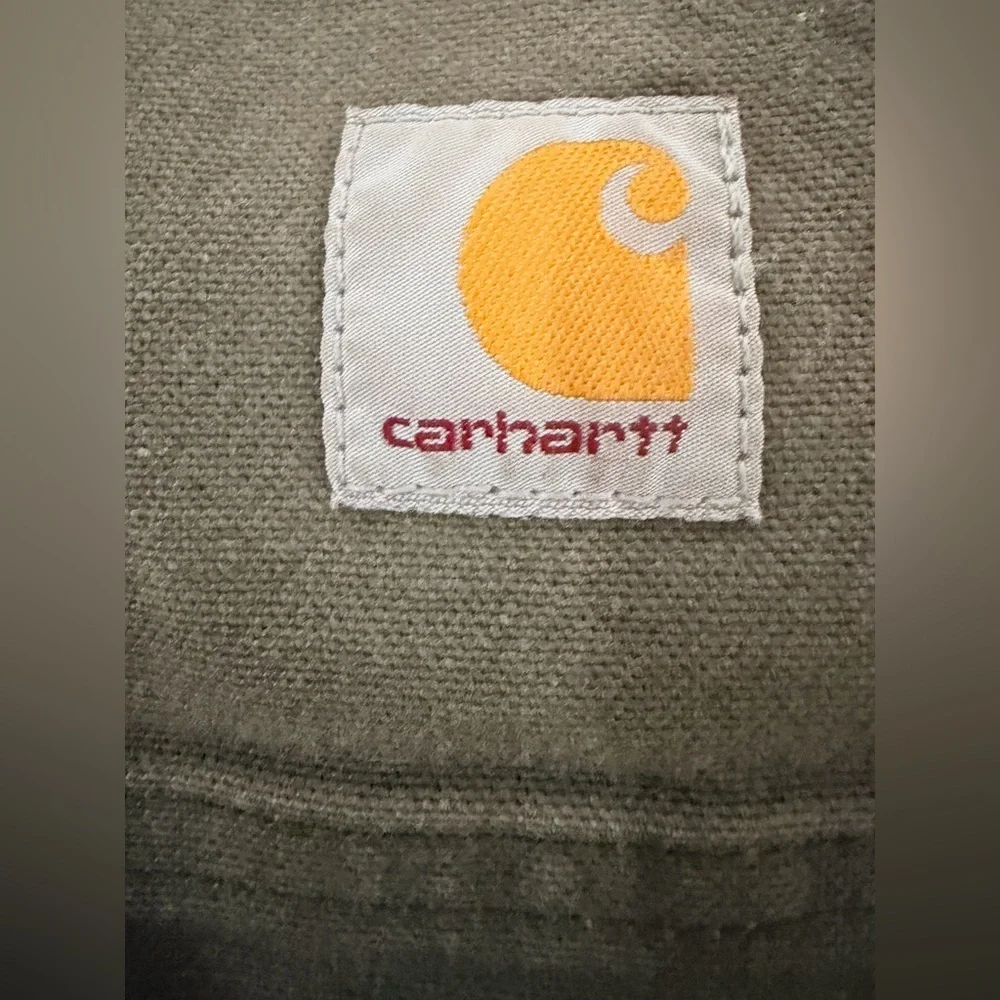Carhartt Olive Green Casual Utility Pants Relaxed Fit size 36 x 34